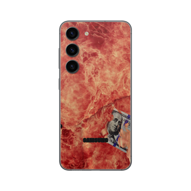 Galaxy S23 Back Only 100 Bill Fire