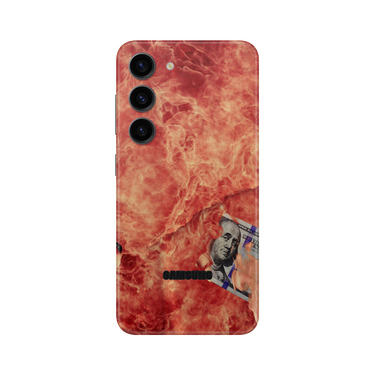 Galaxy S23 Full Wrap 100 Bill Fire