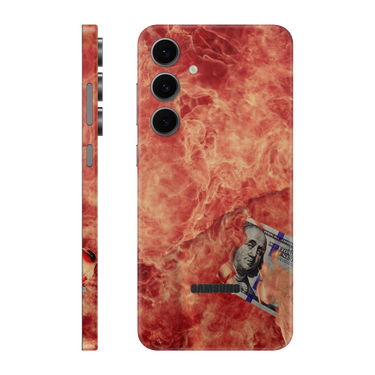 Galaxy S24 FE Full Wrap 100 Bill Fire