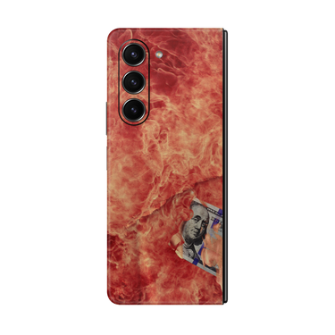 Galaxy Z Fold 5 Full Wrap 100 Bill Fire