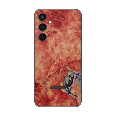 Galaxy S23 FE Back Only 100 Bill Fire