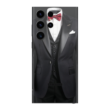 Galaxy S23 Ultra Back Only Black Suit