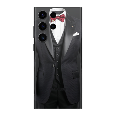 Galaxy S23 Ultra Full Wrap Black Suit