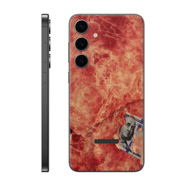Galaxy S24 Plus Back Only 100 Bill Fire
