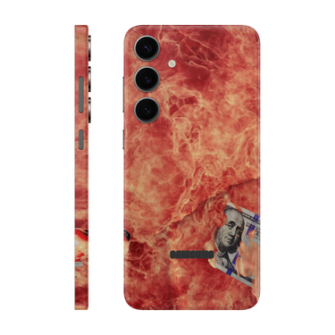 Galaxy S24 Plus Full Wrap 100 Bill Fire