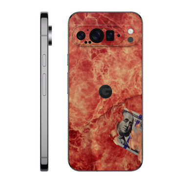 Google Pixel 9 Pro XL Back Only 100 Bill Fire