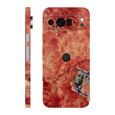 Google Pixel 9 Pro XL Full Wrap 100 Bill Fire