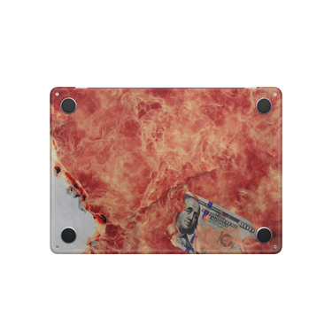 MacBook Air 13 M4 Bottom 100 Bill Fire