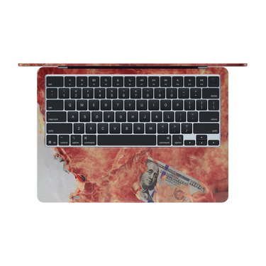 MacBook Air 13 M4 Inside 100 Bill Fire