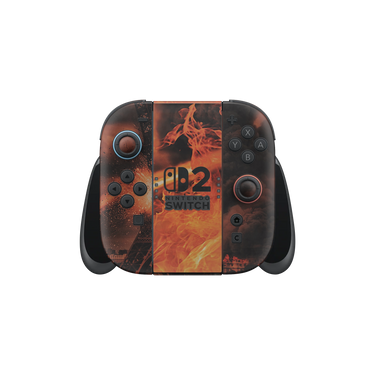 Nintendo Switch 2 Full Wrap Front Fire City