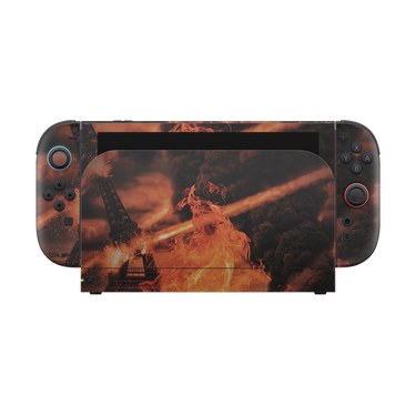 Nintendo Switch 2 Full Wrap Front Fire City