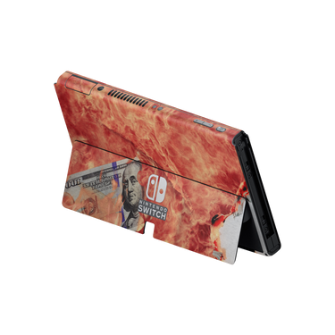 Nintendo Switch OLED 100 Bill Fire