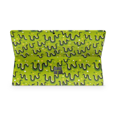 Surface Pro X Full Wrap Slime Back Perspective