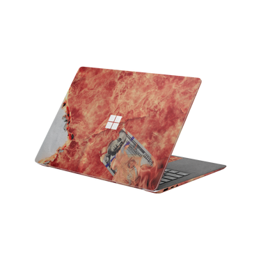 Microsoft Laptop 100 Bill Fire
