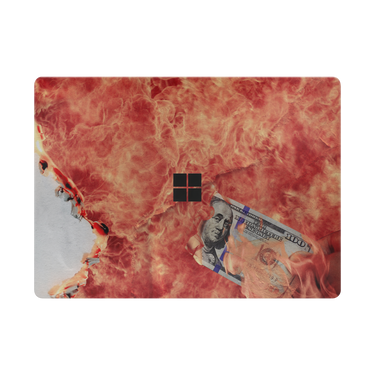 Microsoft Laptop 100 Bill Fire