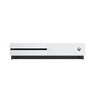White gaming console with black bottom section on a white background