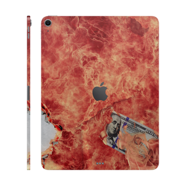 iPad Air 13 M2 Full Wrap 100 Bill Fire
