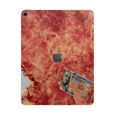 iPad Air 13 M3 Back Only 100 Bill Fire