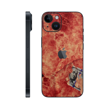 iPhone 14 Back Only Wrap 100 Bill Fire