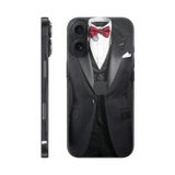 iPhone 17 Full Wrap Black suit-red-bowtie