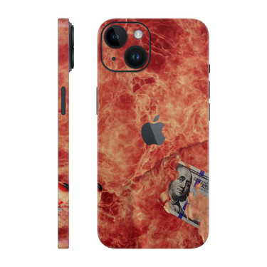 iPhone 14 Plus Full Wrap 100 Bill Fire