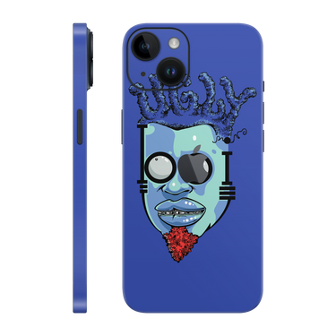 iPhone 14 plus Ugly Boi Blue Full Wrap