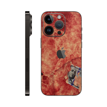 iPhone 14 Pro Back Only 100 Bill Fire
