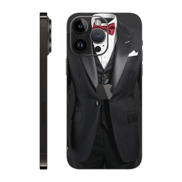 iPhone 14 Pro Max Back Only Blacksuit red bowtie