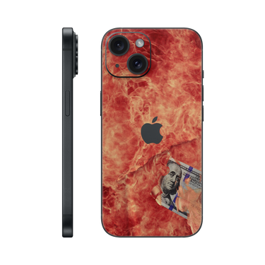 iPhone 15 Back Only 100 Bill Fire