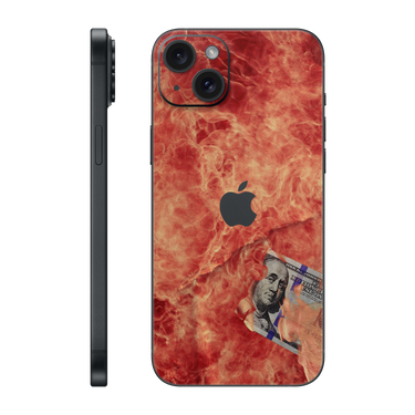 iPhone 15 Plus Back Only 100 Bill Fire