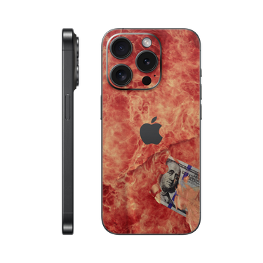 iPhone 15 Pro Back Only 100 Bill Fire