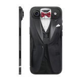 iPhone 17 Air Full Wrap Black suit-red-bowtie